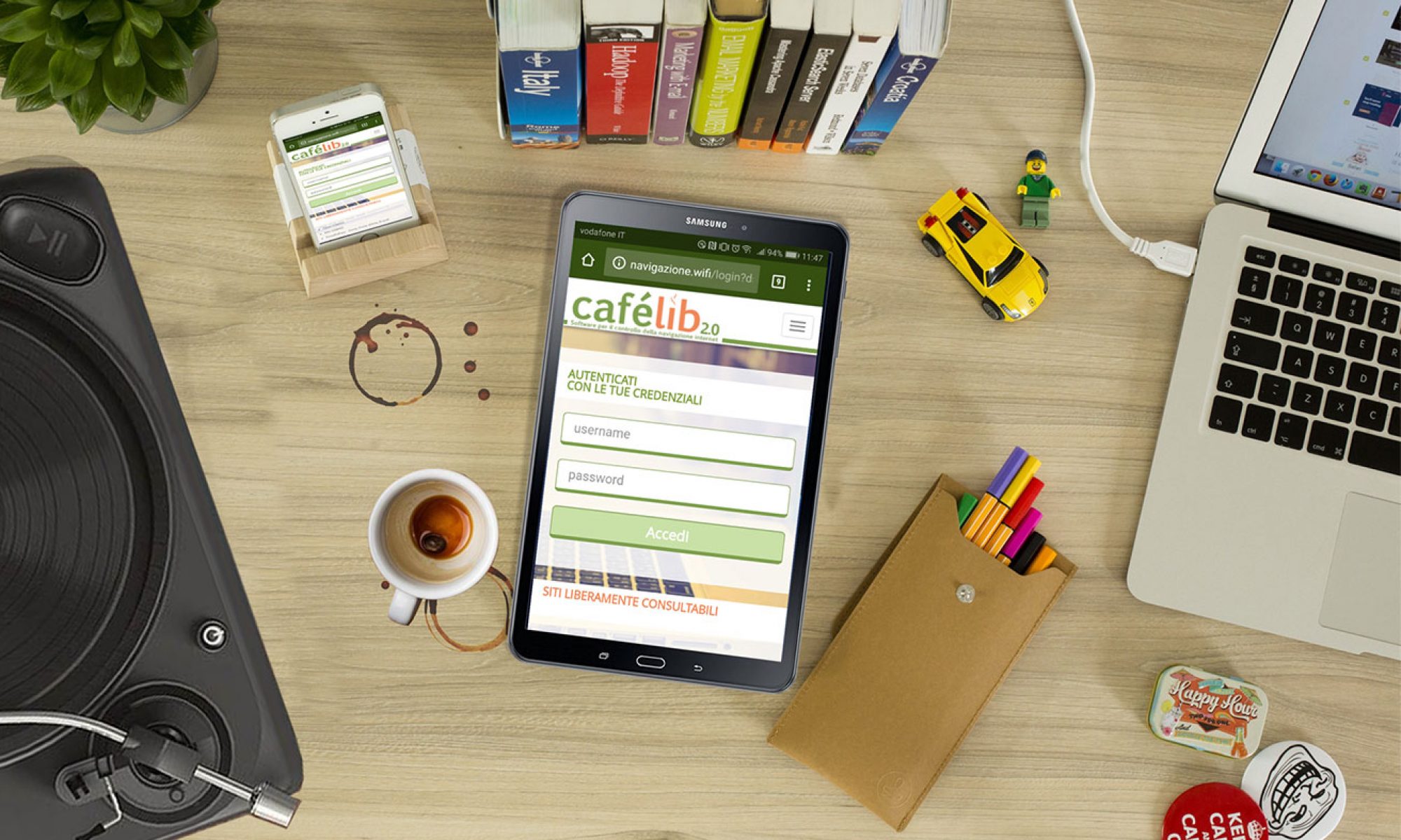 wifi biblioteca comuni e supporto CaféLib