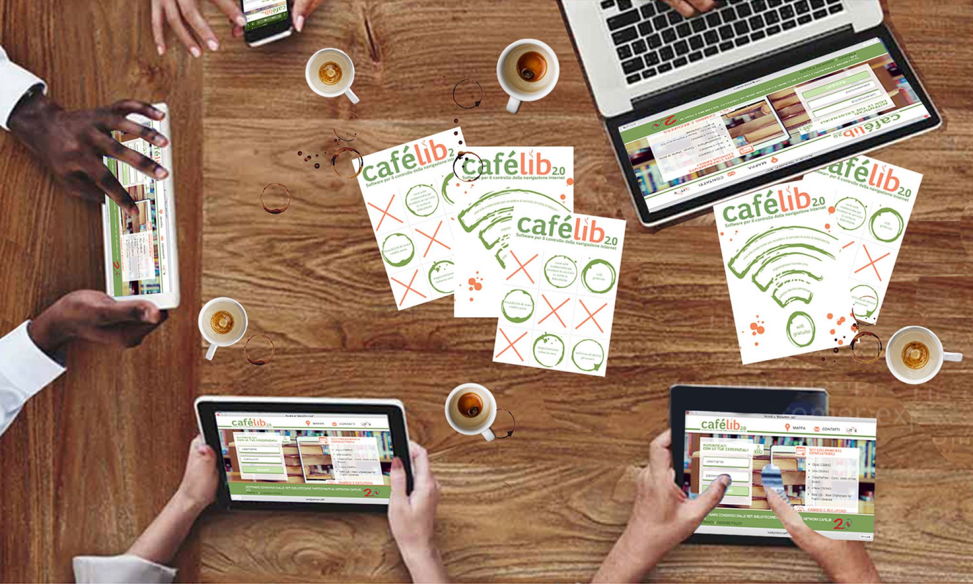 wifi biblioteca comuni e supporto CaféLib